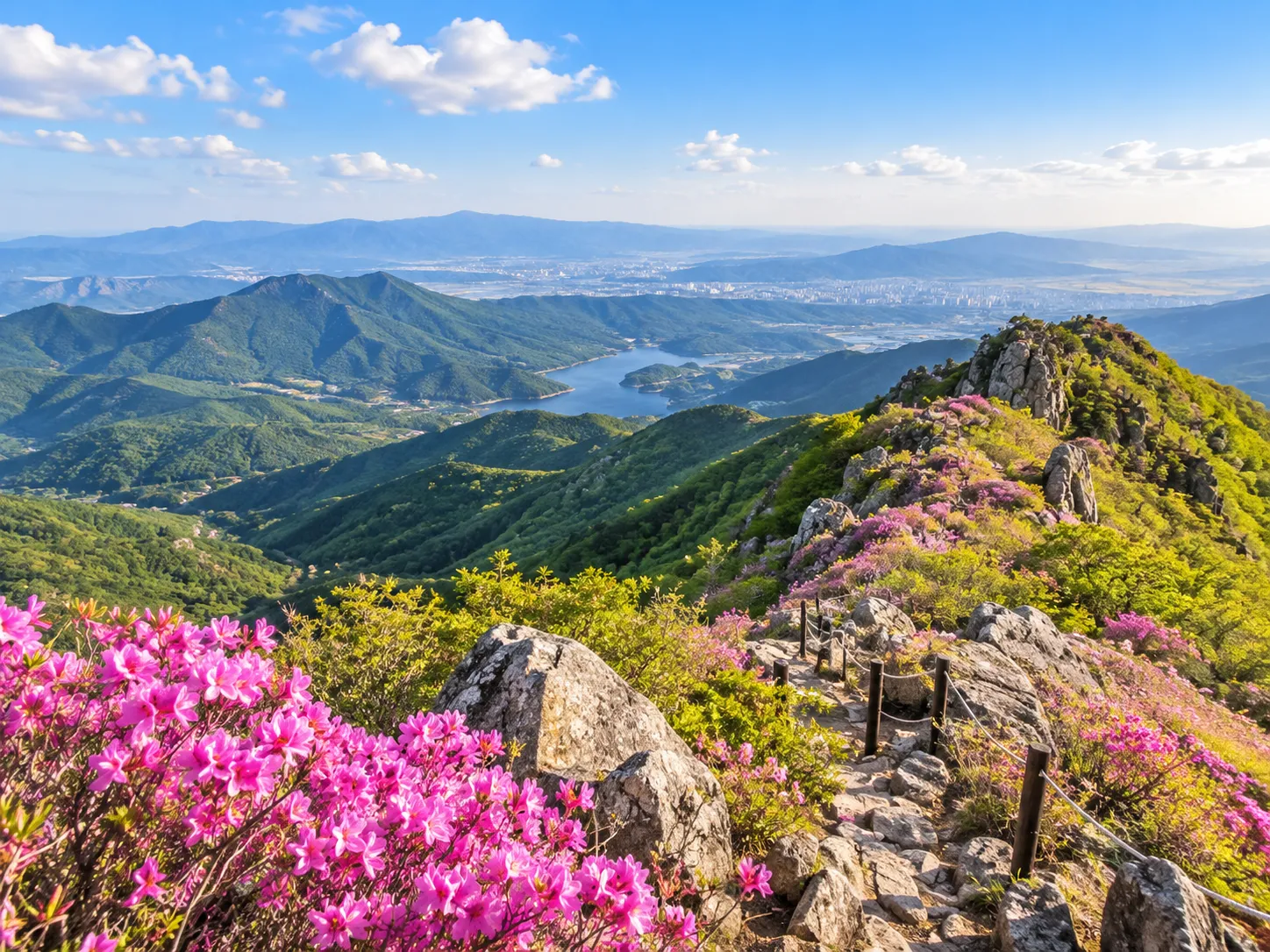 琵瑟山の自然と山の風景