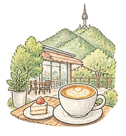 アプ山周辺カフェ